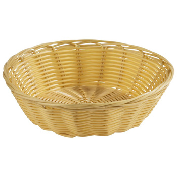 Corbeille à pain ou à fruits, BASIC, ronde, beige clair, 20x7 cm | APS 30281