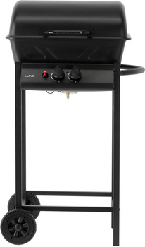 Grill à gaz BAVEN, 2 brûleurs, noir, 5,5 kW | LUND 99657