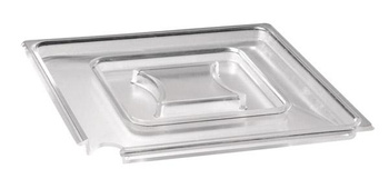 Couvercle pour bol FLOAT, avec ouverture pour cuillère, 25x25x1,5 cm | APS 83922