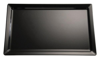 Plateau PURE GN 1/2, mélamine, noir, 32,5x26,5x3 cm | APS 83490