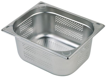 Récipient perforé en acier inox GN 2/3 profondeur 10 cm | APS 81906