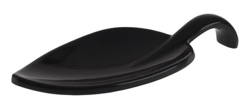 Bol à apéritif LEAF, mélamine, noir, 10x4,5x1 cm | APS 83888