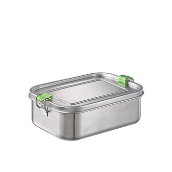 Boîte à déjeuner LUNCHBUDDY, acier inoxydable, 20.5x14.5x6.5 cm, 1.1 l | APS 66901