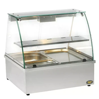 Vitrine chauffante avec bain-marie, 2 GN 1/1 | ROLLER GRILL BMV 20 I