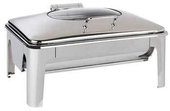 Chafing dish EASY INDUCTION, avec couvercle à fenêtre en verre, GN 1/1, 9 l | APS 12322