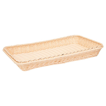 Panier en polypropylène GN LINE, rectangulaire, beige clair, GN 1/1, 54x33x7.5 cm | APS 40220