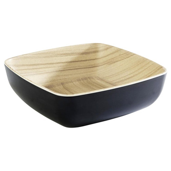 Bol FRIDA, mélamine, noir - beige, 16,5x16,5x5,5 cm, 850 ml | APS 84559