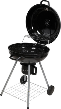 Gril à charbon rond avec couvercle, grille de 54 cm de diamètre | LUND 99584