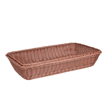 Panier en polypropylène GN LINE, rectangulaire, marron, GN 1/1, 53,5x34x11 cm | APS 40270