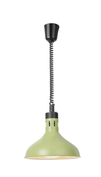 Lampe chauffante pour aliments cloche, verte, 0,25 kW | HENDI 273692