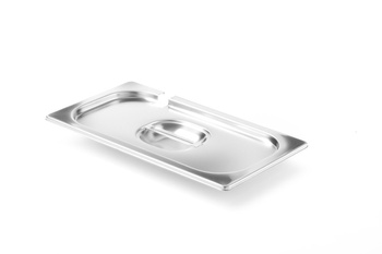 Couvercle en acier pour GN 1/3 PROFI LINE avec découpe pour louche | HENDI 805138