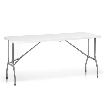 Table de catering pliante, 153,5x70x74 cm, capacité de charge jusqu’à 150 kg | FORGAST FG03803