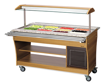 Chariot buffet réfrigéré 4x 1/1 GN | BARTSCHER 125526