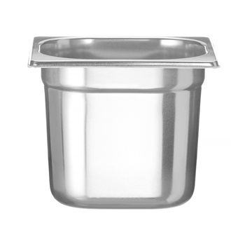 Récipient GN 1/6 prof. 15 cm en acier inoxydable PROFI LINE | HENDI 801710