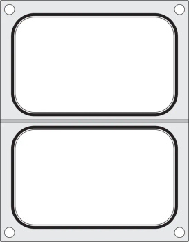 Matryce doubles pour soudeuse, 25x19,5 cm | HENDI 805589