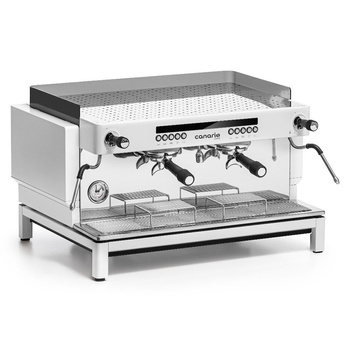 Machine à café expresso automatique 2 groupes, blanc | CANARIO CAFE CC030