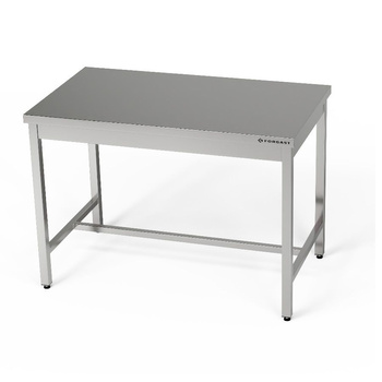Table de travail centrale en acier inoxydable 150x70x85 cm | FORGAST