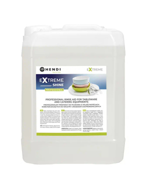 Préparat de rinçage pour la vaisselle aux propriétés de brillance Extreme Shine, cont. 10 L | HENDI 975015