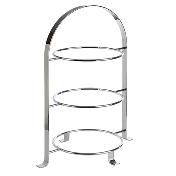 Support de service pour 3 assiettes, acier inoxydable, 33x24x43 cm | APS 33217