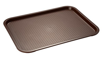 Plateau FAST FOOD brun, 35x27x2 cm | APS 532