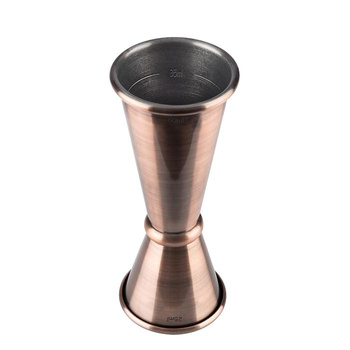 Doseur à cocktail double 25-50 ml, couleur cuivre antique | APS 93324