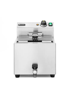 Friteuse électrique XL, 10 L, acier inoxydable, 1 cuve | HENDI 209424