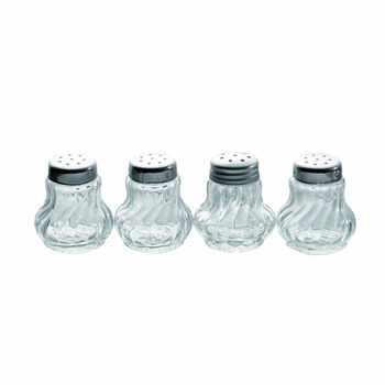 Set de condiments mini 2 salières et 2 poivrières, 3,5 x 4 cm | APS 40503