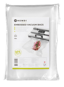 Sachets gaufrés pour machines sous vide à barre de soudure 20x30 cm | HENDI 971406
