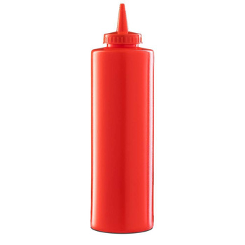Distributeur de sauces en polyéthylène 0,7 l, rouge | FORGAST FG03229