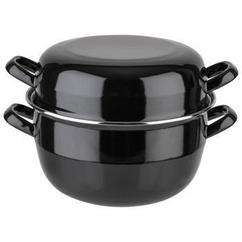 Marmite de service pour moules, émaillée, 26.5 x 20 cm, 5.2 l | APS 627