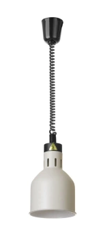 Lampe suspendue de maintien au chaud, cylindrique, blanche, 230V/250W | HENDI 273821