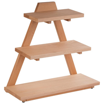 Présentoir buffet TRIANGLE en bois, couleur érable, 53x21x55 cm | APS 13966