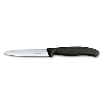 Couteau à légumes Swiss Classic noir lg. lame 10 cm | VICTORINOX 6.7703