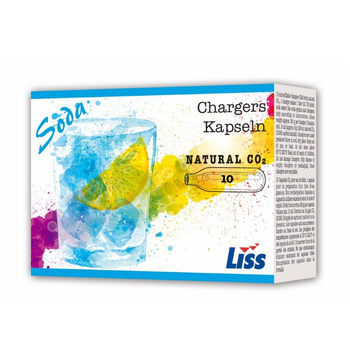Cartouches pour siphon d’eau gazeuse (10 pcs) | LISS 8g CO2x10