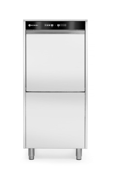 Lave-vaisselle pour plateaux et casseroles, panier 50x60 cm, pompe de vidange, doseur de liquide, 7,1 kW, 400 V | HENDI 236574