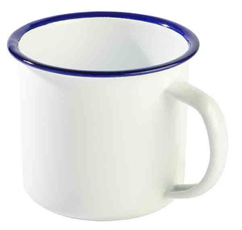 Mug en acier émaillé, 9x8 cm, 350 ml | APS 40632
