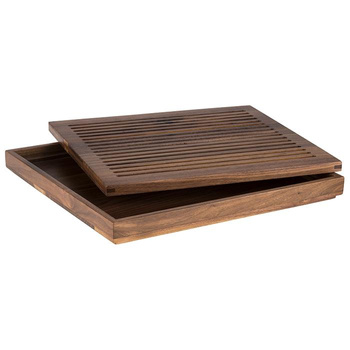 Planche à découper le pain avec bac amovible GN 2/3, 35,4x32,5x3,5 cm | APS 911