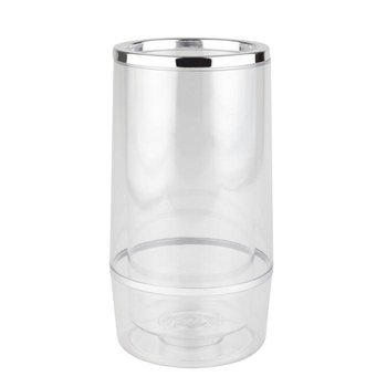 Rafraîchisseur à bouteilles, cooler, polystyrène, transparent, 11,5x23 cm | APS 36032
