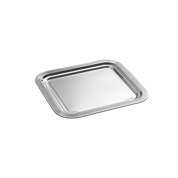 Plateau de banquet CLASSIC, acier inoxydable, 35,4x32,5x1,5 cm | APS 389