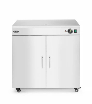 Chauffe-assiettes double, 108 pcs, acier inoxydable, 0,8 kW | HENDI 250174