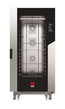Four mixte à convection-vapeur électrique Millenial Black Mask Bakery 16x600x400 | TECNOEKA MKF1664BM
