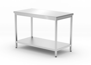 Table de travail centrale avec étagère | HENDI 811528