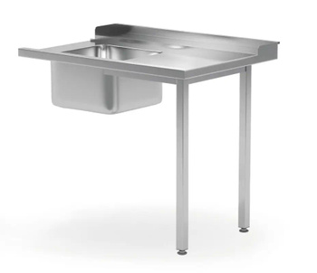 Table de chargement pour lave-vaisselle avec évier, côté gauche | HENDI 231777