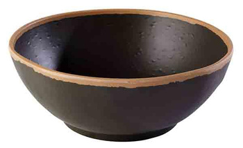 Bol CROCKER, mélamine, noir - brun, 21x8 cm, 1,45 l | APS 84578