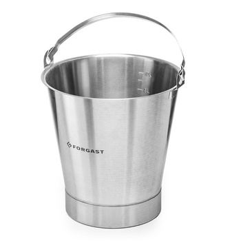 Seau en acier inoxydable avec anneau 10 L | FORGAST FG06110