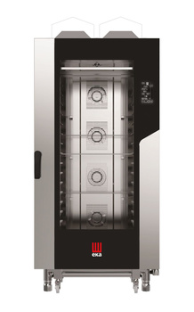 Four mixte gaz à convection-vapeur Millenial Black Mask Bakery 20x600x400 | TECNOEKA MKF1664GBM