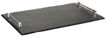 Plateau HOCHSTAPLER, en ardoise, avec poignées, GN 1/1, 53x32,5x6 cm | APS 966