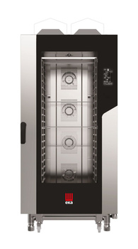 Four mixte gaz à convection-vapeur Millenial Black Mask Gastro 20xGN 1/1 | TECNOEKA MKF2011GBM