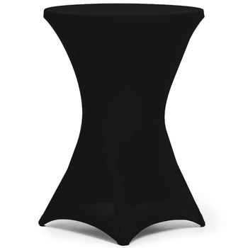 Housse pour table de cocktail 80 cm noire | FORGAST FG03820