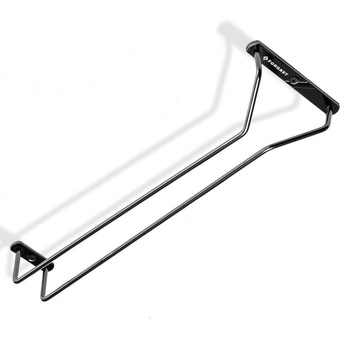Porte-verres, rail coulissant noir | FORGAST FG11443